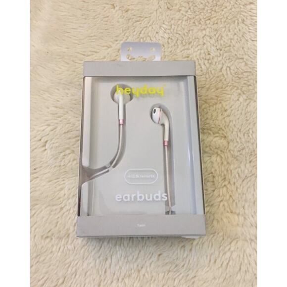 heyday™ Wired Earbuds- White/ Rose Gold - Picture 1 of 1